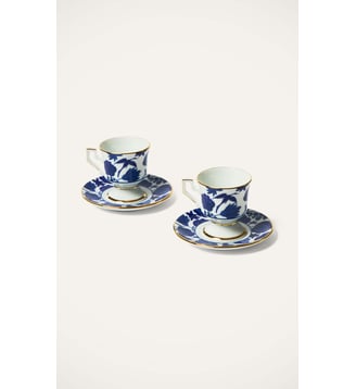 Tasse à Expresso Wildbird (Set de 2) - La DoubleJ - Bleu