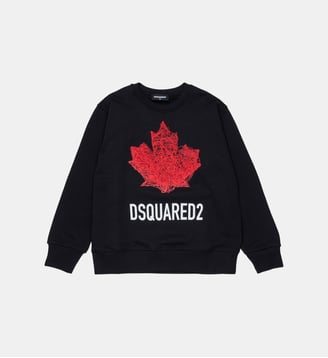 Sweat-shirt à col rond avec logo - Dsquared2 - Noir