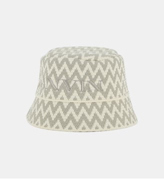 Bob en tissu tricoté - Lanvin Kids - Écru et beige
