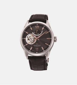 Montre automatique Contemporary Chocolat RE-AT0007N00B - Orient Star - Argenté