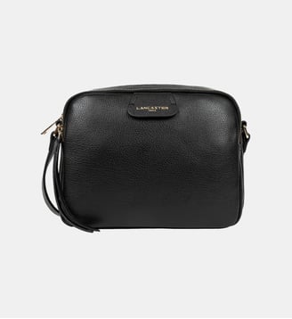 Sac besace caméra Dune cuir - Lancaster - Noir