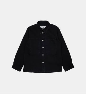 Chemise à manches longues avec logo - MM6 Maison Margiela - Noir