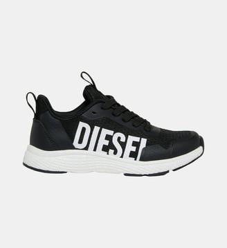 Sneakers avec logo contrasté - Diesel Kids - Noir