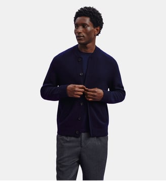 Gilet col teddy Lucas - Bompard - Marine
