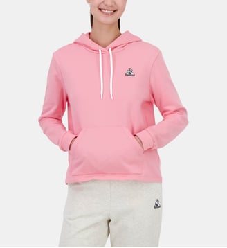Sweat à capuche Contemporain - Le Coq Sportif - Rose