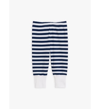 pantalon Turbo rayures 12/12 noir et blanc - Agnès b. - Saint malo et blanc