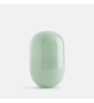 Vase arrondi en verre H23,5 cm - La Redoute Interieurs - Vert