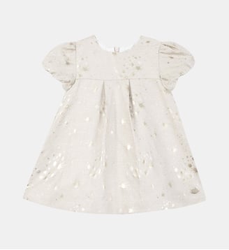 Robe -  coton motifs dorés - Tartine Et Chocolat - Écru
