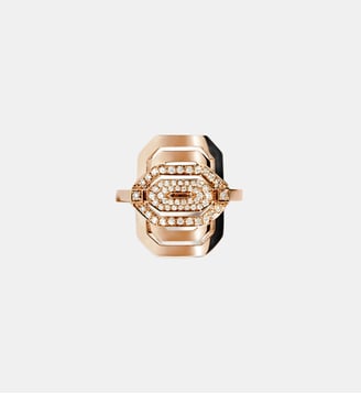 Bague Mini My Way semi pavée et or rose - Statement - Or rose
