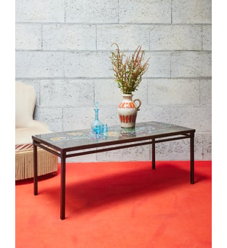 Table basse en céramique Donna N°1024- Produit chiné - Debongout - Noir