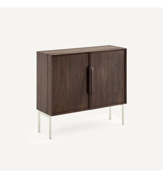 Bureau armoire bas, en plaqué noyer - AM.PM - Noyer