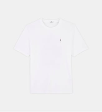 T-shirt manches courtes Théo imprimé dos Biarritz Cerises - Serge Blanco - Blanc