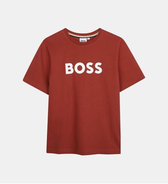 Tee-shirt manches courtes - BOSS Kidswear - Rouge