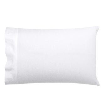 Taies américaines Palacio Palacio - Le Jacquard Francais - Blanc