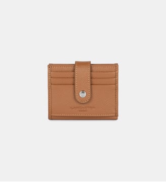 Porte-cartes signature en cuir - Lancaster - Camel