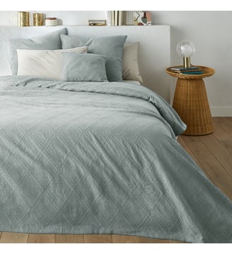 Dessus de lit coton jacquard La Redoute Interieurs