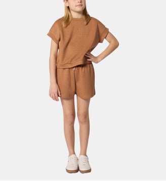 Short taille élastiquée - Michael Kors Kids - Chocolat noir