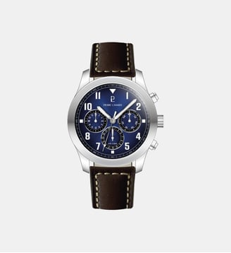 Montre Aviateur Bleu foncé 257H164 - Pierre Lannier - Argenté