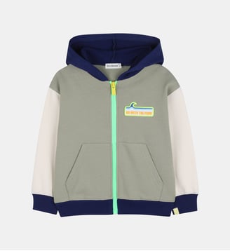 Sweat zippé à capuche - Billieblush - Multicolore