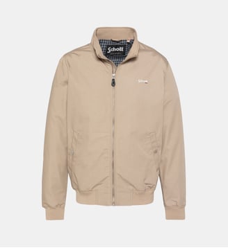 Blouson casual avec doublure à carreaux. - Schott - Beige