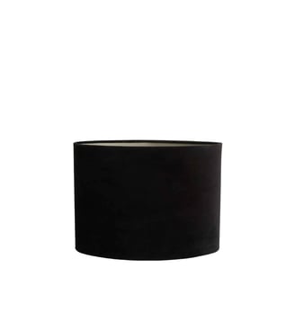 Abat-jour Velours - Noir - 38x17.5x28cm - Light & Living - Noir