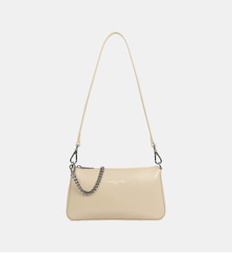 Sac pochette zippée S Suave Even - Lancaster - Beige