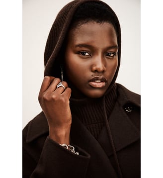 Cagoule Cadetto en cachemire - Ba&sh - Chocolat