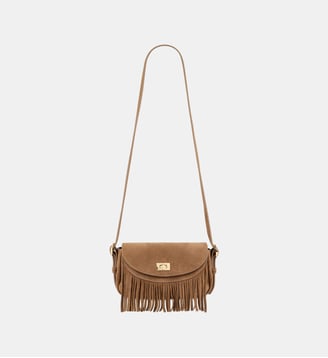 Sac Le Mini Mambo en suède - Sandro - Taupe