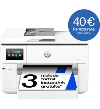 Imprimante jet d'encre OfficeJet Pro 9730e éligible Instant Ink HP