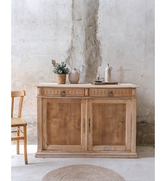 Buffet ancien en sapin Gilbert N°1874- Produit chiné - Debongout - Bois clair