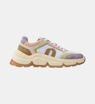 Baskets basses Orna - Odaje - Lilas vert blanc