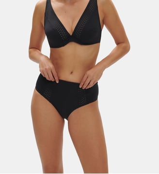 Culotte de bain taille haute - Noir Simone Pérèle