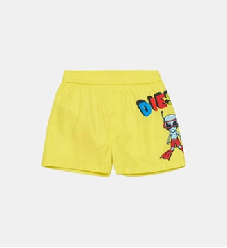 Boxer de bain avec logo - Diesel Kids - Jaune éclatant