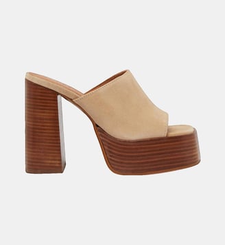 Mules à talons Beatrice en cuir daim - Jonak - Chocolat