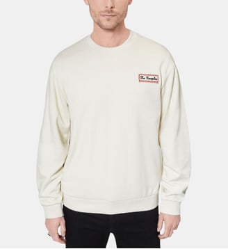 Sweatshirt avec sérigraphie Via Prony - The Kooples - Beige