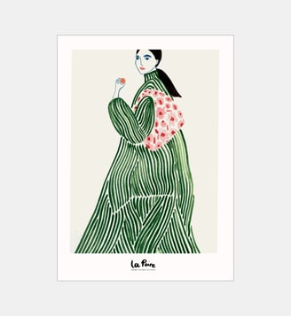 Poster   Green Coat - La Poire - Poster & Frame - Multicolore