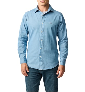 Chemise slim en coton denim manches longues Homestead - Rodd & Gunn - Stonewash