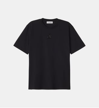 T-Shirt Brodé La Mère Et L'Enfant En Jersey - Lanvin - Noir