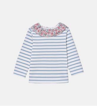 T-shirt col en tissu Liberty Cyrillus