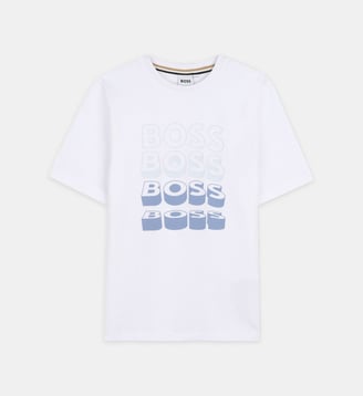 Tee-shirt manches courtes - BOSS Kidswear - Blanc