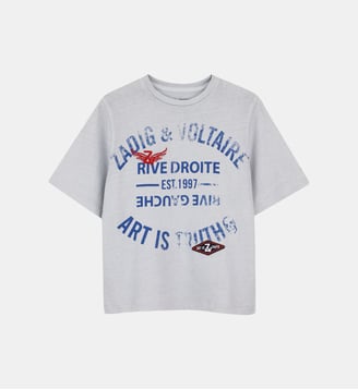 Tee-shirt manches courtes - Zadig&Voltaire Kids - Gris