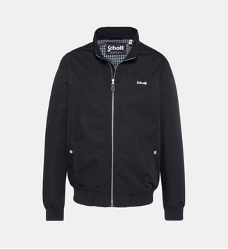 Blouson casual avec doublure à carreaux. - Schott - Marine