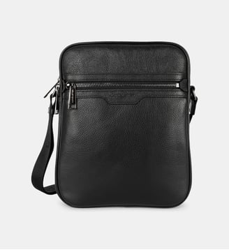 Sacoche Milano Gentlemen en cuir - Lancaster - Noir