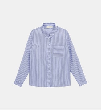 Chemise imprimé à rayures CECILE - La Petite Etoile - Bleu et écru