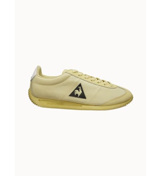 Sneakers retro-running en textile et suede Quartz - Le Coq Sportif - Golden mist