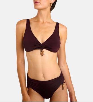 Haut de maillot triangle Celaya - Livia - Marron