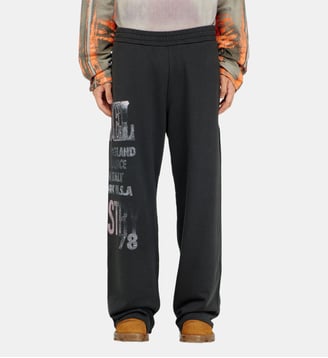 Pantalon de survêtement avec graphismes concert - Diesel - Noir