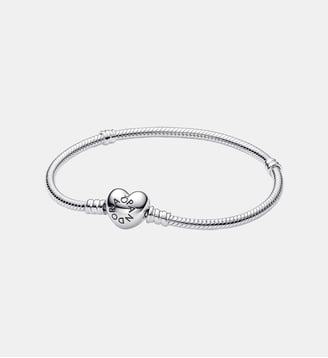 Bracelet Cœur & Maille Serpent Moments - Pandora - Argenté