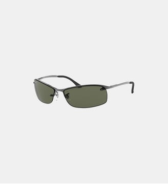 Lunettes de soleil Rectangulaire RB3183 - Ray Ban - Noir brillant