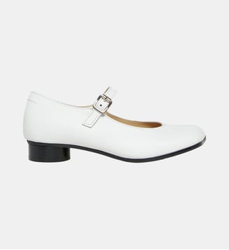 Chaussures Mary Jane avec bout anatomique - MM6 Maison Margiela - Blanc